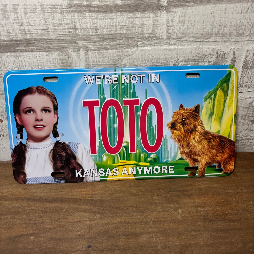 The Wizard Of Oz License Plate Toto Kansas